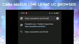 Cara membuka Link Lewat Browser