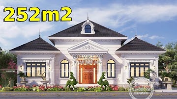 CHỈ 6 THÁNG HOÀN THIỆN căn nhà cấp 4 tân cổ điển 252m2 - LV 11006 | Kiến trúc LUXVIET