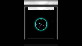 Neon clock bana diya 😳⏰  HTML CSS animation 🔥  Comment "clock" for code 💻