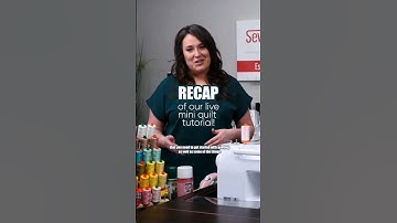 Quick recap of our live mini quilt tutorial! The full video is on our channel! #quilttutorial