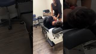 He really needed that crack #shorts #chiropractor #canada  #lowbackpain #asmrsounds  #adjustments