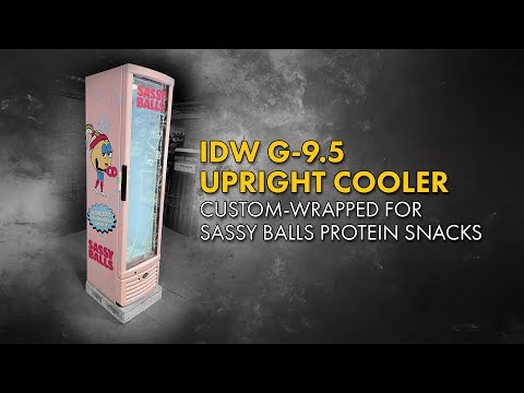 Sassy Balls Protein Snacks Custom-Wrapped Commercial Refrigerator (IDW G-9.5)