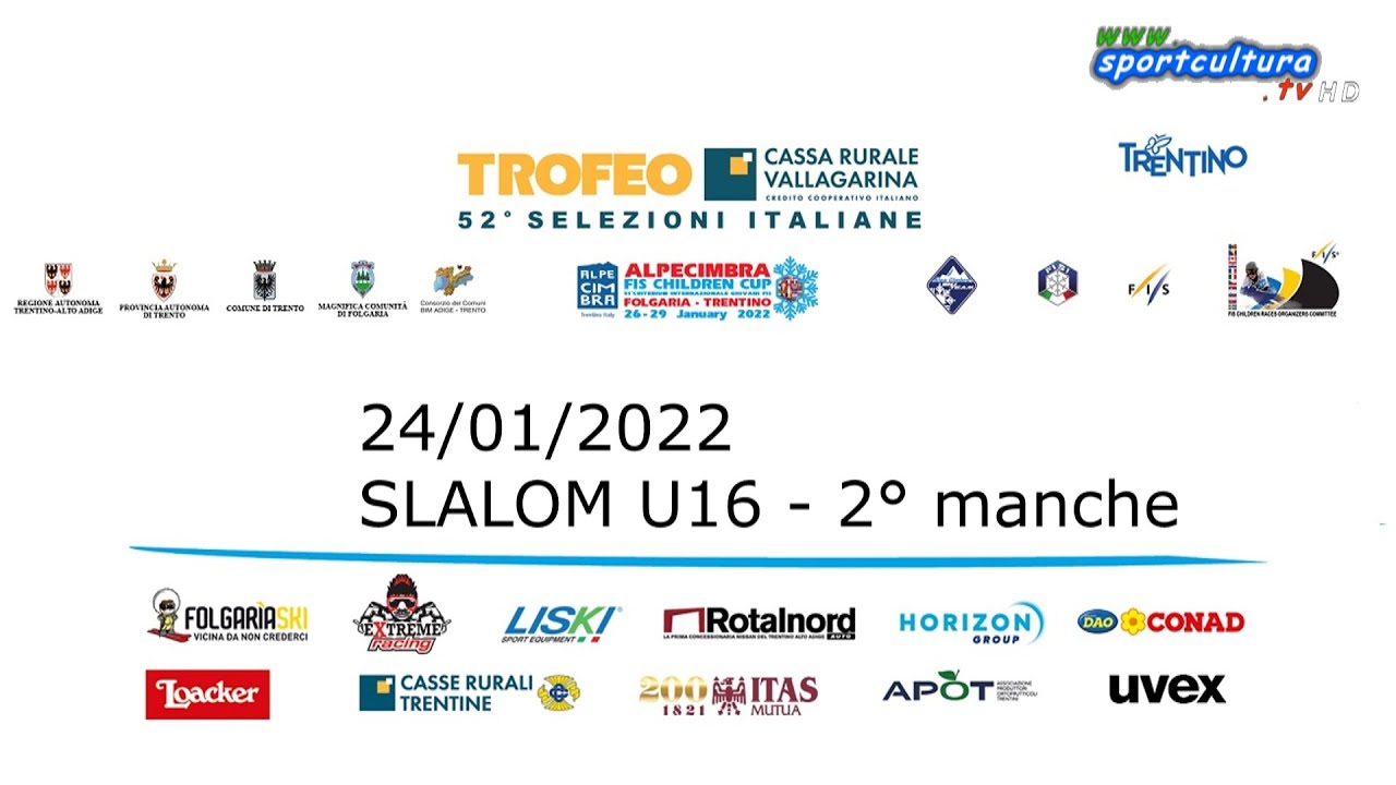 Trofeo Cassa Rurale Vallagarina - SL U16 2°run - 52° sel. ALPECIMBRAFISCHILDRENCUP | SPORTCULTURA.TV