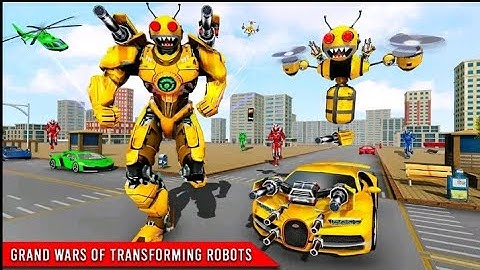 Bee Robot Transformation || Jet Car Robot Transform || LA LA Games