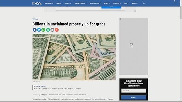 Texas Comptroller opens unclaimed property portal