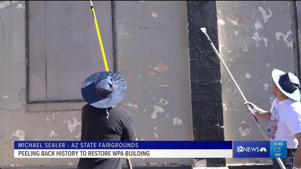 Peeling back history to restore Phoenix's WPA building