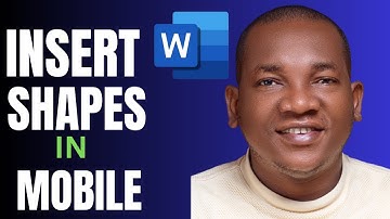 How to Insert Shapes in MS Word Mobile App