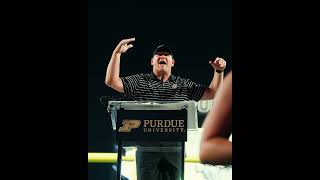 Coach Barry Odom Fires Up Ross-Ade at Boiler Gold Rush | Purdue Football