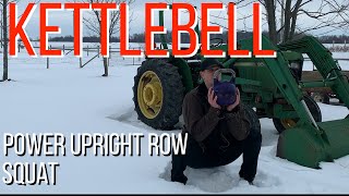Kettlebell 2hand power upright row to goblet squat - For Cheer Bases or  beast work capacity