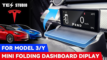 Tesla Model 3/Y Mini Folding Instrument Cluster Dashboard Accessories 2024#tesla #model3 #modely