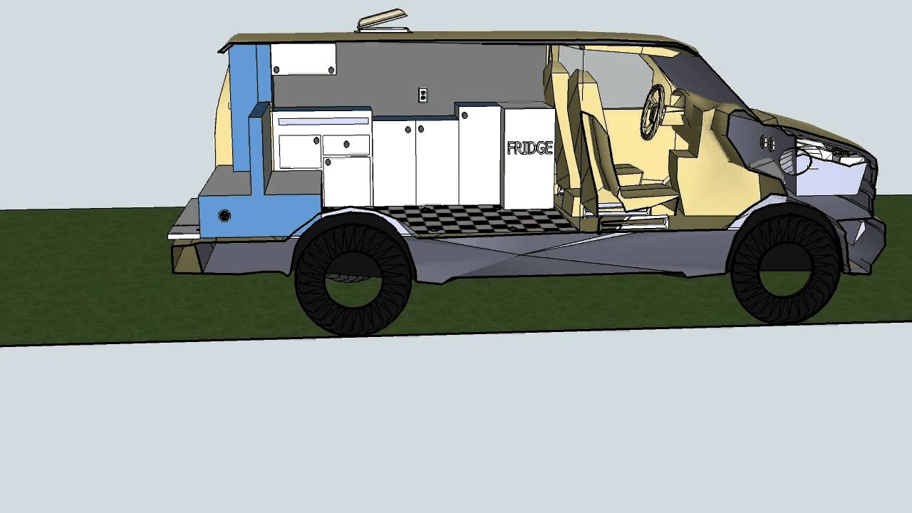 3d astro camper van - YouTube