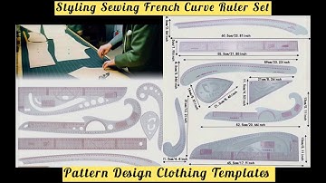Sewing Curved Ruler Set || Bendable Drawing Template | How to se French Curve Ruler