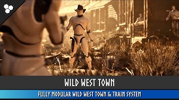 Modular Wild West Town: Unreal Engine Marketplace Showcase