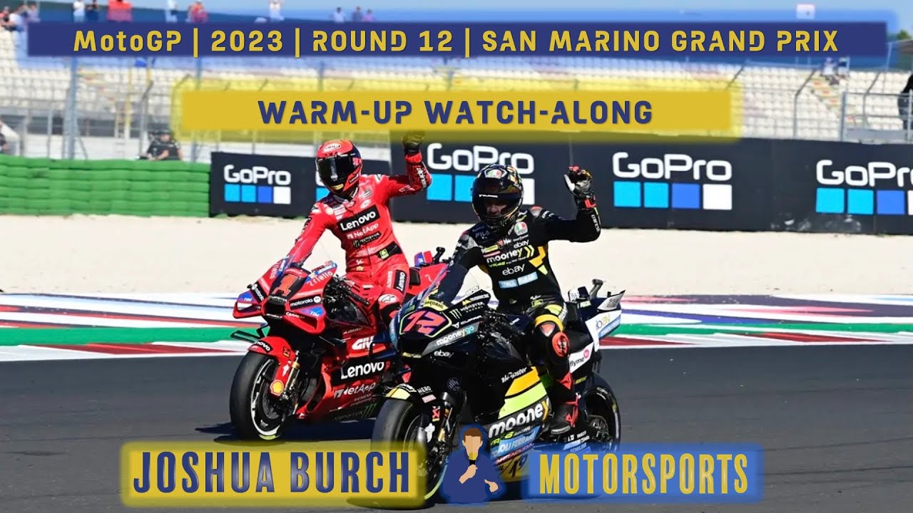 🔴 MotoGP 2023 Round 12 #SanMarinoGP Warm-Up Watch-Along