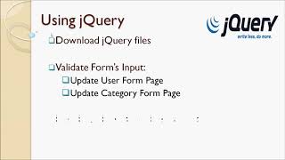 Lecture 52 - Start using jQuery for the project Profile