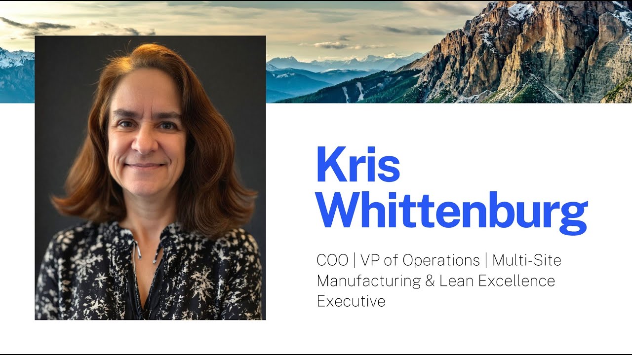 Kris Whittenburg – COO | VP of Operations | Multi-Site Manufacturing ...