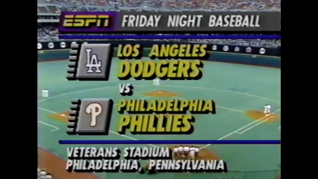 July 17th, 1992 - Dodgers vs Phillies (ESPN)