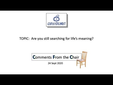COMMENTS FROM THE CHAIR with Bro Bong Arjonillo - 24 September 2020
