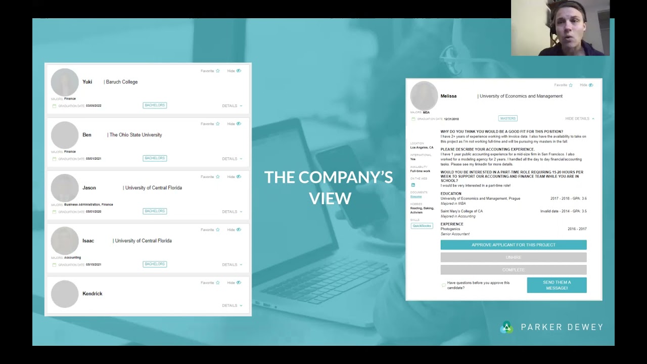 How Does the Parker Dewey Profile Look to Companies YouTube