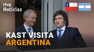 MILEI y KAST estrechan AMISTAD en la PRIMERA VISITA del CHILENO como PRESIDENTE | RTVE Noticias