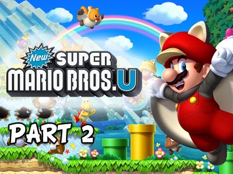 New Super Mario Bros. U - Part 1 - Acorn Plains (Co-Op) 