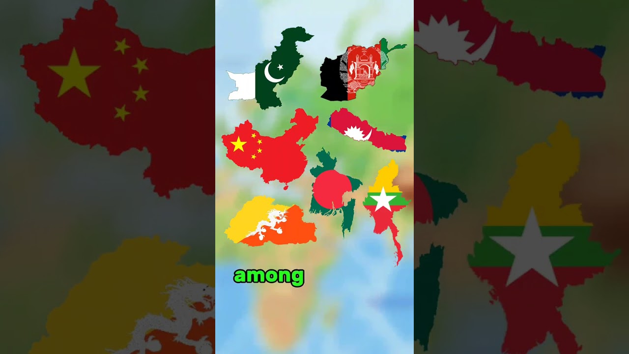 Which country shares the longest border with India 