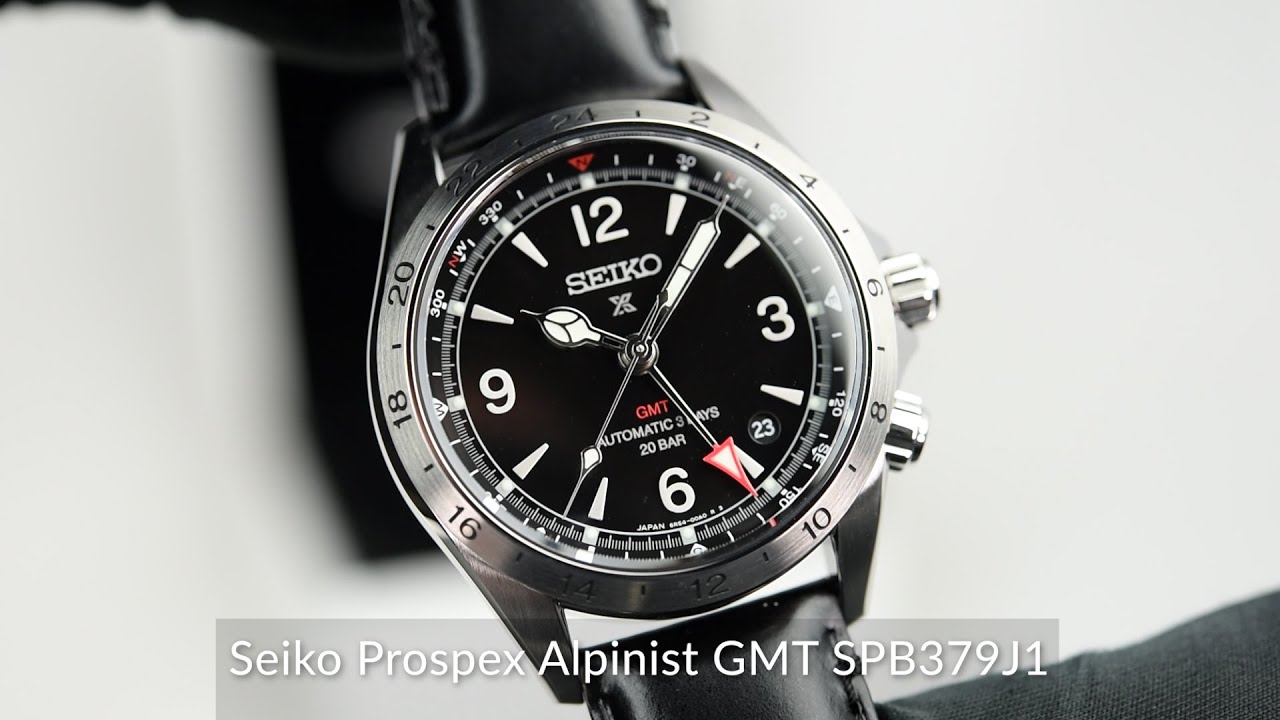 Seiko Prospex Alpinist Mechanical GMT 39.5mm Men's Watch SPB379J1