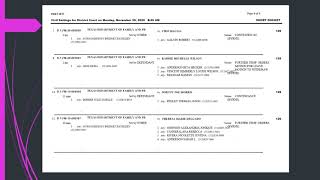126th District Court Docket November 30 Youtube