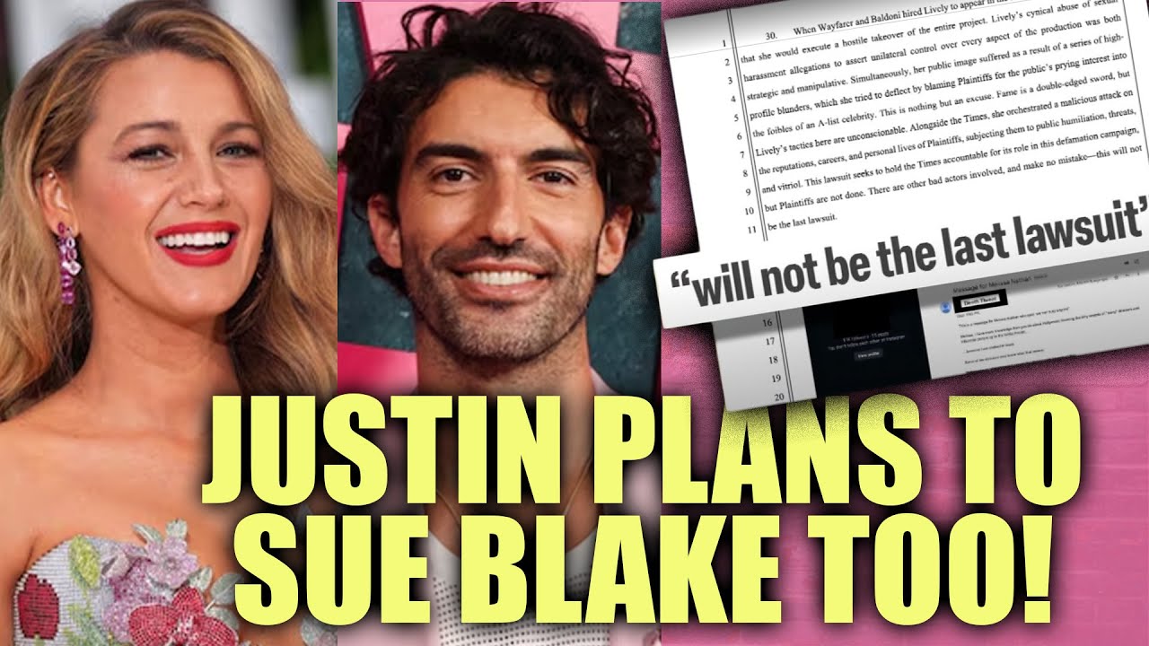 Lawyer Says Justin Baldoni PLANS TO SUE Blake Lively - Says He Will ...