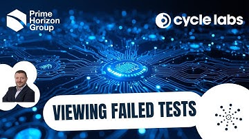 Cycle Labs Test Automation - Viewing Test Failures