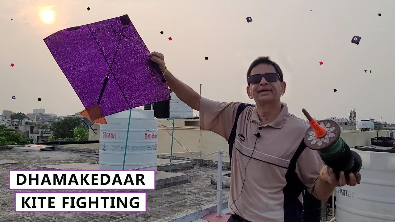DHAMAKEDAAR KITE FIGHTING / CHAT SE DHUANDAR PATANG BAZI