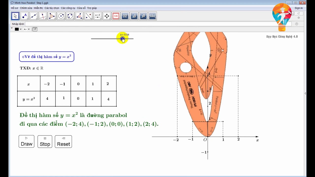 Mẹo Tô Màu Gạch Sọc Với Phần Mềm Geogebra - Youtube