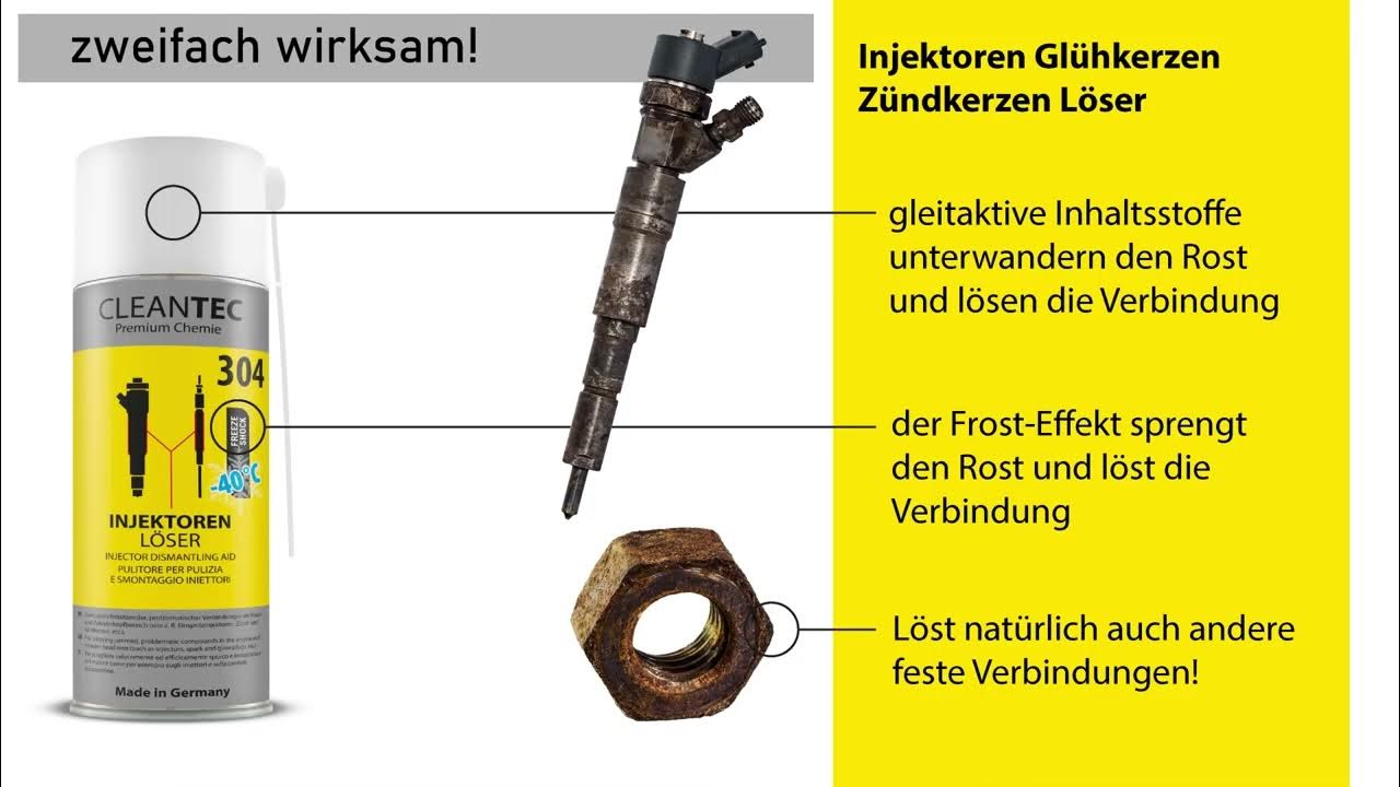 Verwendung & Anwendung : 304 Injektoren/Glühkerzen/Zündkerzen Löser 