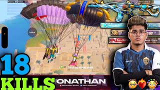 18 KILLS 🥰 | Jonathan New Fastest Gameplay In New Mode// X-Sut😍 #jonathangaming #bgmi #jonathan