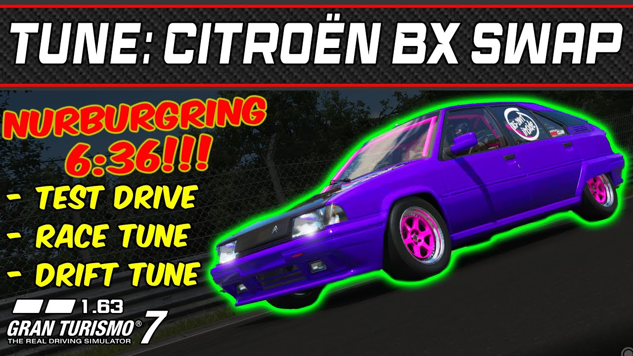GT7 - Tune: Citroën BX 19 TRS '87 Swap - Gran Turismo 7 - 1.63