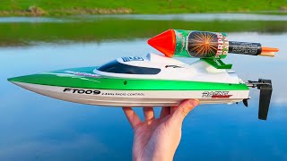 Experiment: Toy RC Boat vs Fireworks