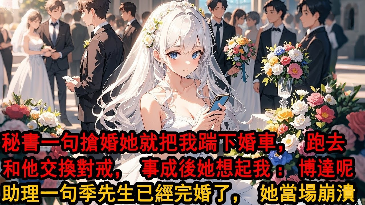 結婚當天我被攆下婚車的第10分鐘，我轉身註銷銀行卡和青梅領證，她卻正和秘書交換戒指，20分鐘後她終於完成助理心願，想起和我的婚禮，酒店經理走來一句話讓她徹底瘋了