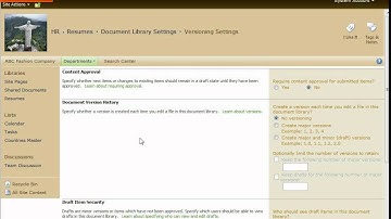 28- SharePoint 2010 - Library Settings Versioning