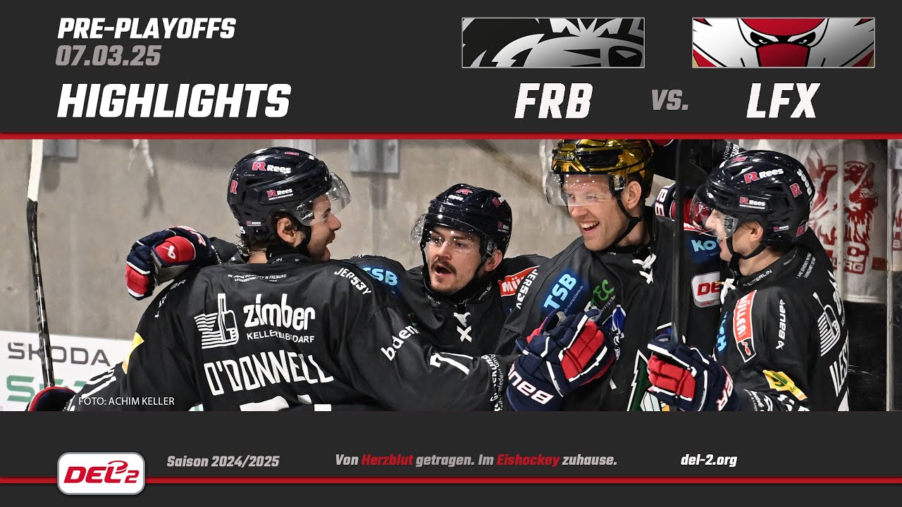 DEL2 Game Highlights Pre-Playoffs Spiel 2: EHC Freiburg vs. Lausitzer Füchse