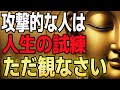 【関わるな】攻撃的な人の“因果”をあなたが背負う必要はありません【ブッダの教え】
