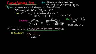 Cohesive/Variable Sets