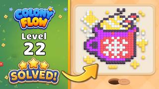 Colony Flow! - Level 22 Walkthrough 🧩 | Solution & Gameplay (ABI GAMES) 🐜