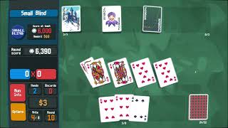Building a big castle using only Spades - Balatro v1.0.0k - Checkered Deck, White Stake