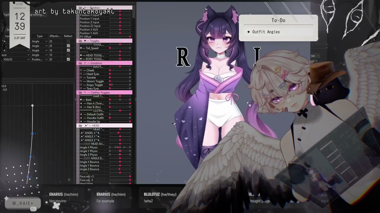 [VOD] I rig another VTuber Model pt 7 - CLOTHES ANGLES [Live2D]