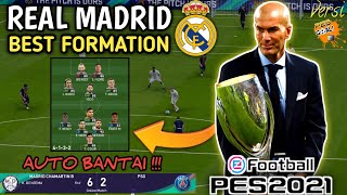 FORMASI TERBAIK REAL MADRID PES 2021 PS4 - KUAT BERTAHAN KUAT MENYERANG !!! MADRIDISTA WAJIB COBA