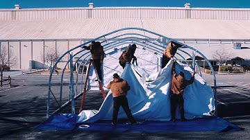 How to set up a Drive-Through Vaccination Shelter System