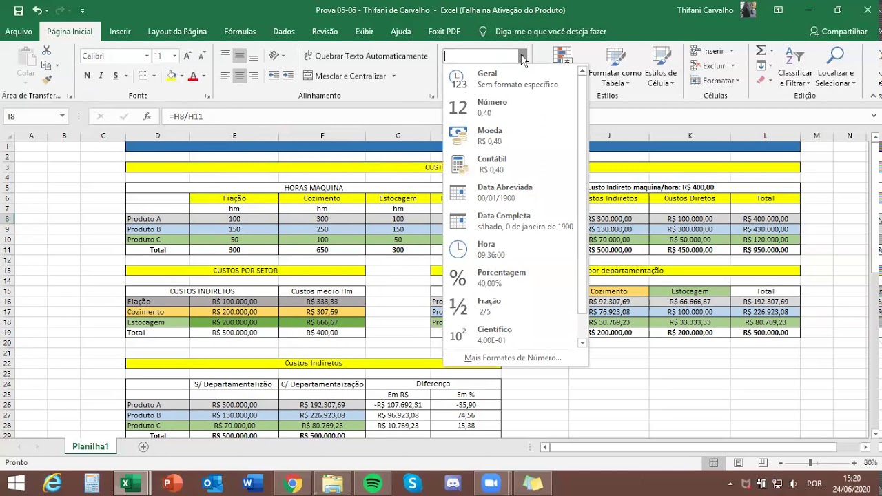 Como programar tabelas no excel - YouTube