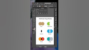 How to Create Pathfinder Shape Modes with #adobeillustrator