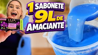 🚨 MISTUREI 1 SABONETE COM CREME CAPILAR E FIZ 9L DE AMACIANTE CREMOSO, PERFUMADO E SEM BABA!
