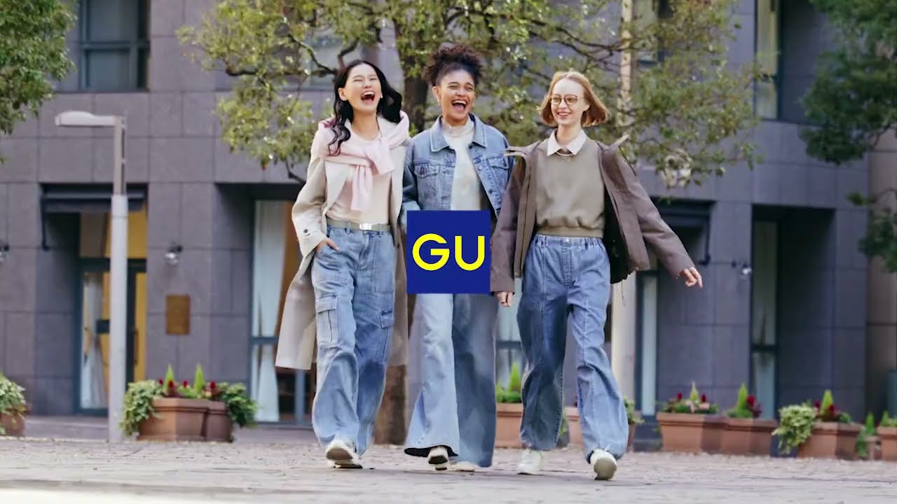 わた子になります ❥❥❥ GUの#ライトデニムタックワイドパンツ デニム生地と